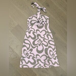 NWT Tommy Bahama Halter Dress | purple & green design | size XXS (0)